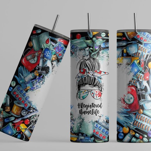 Registered Nurse Stainless Steel Stumbler - Picture 3 of 3